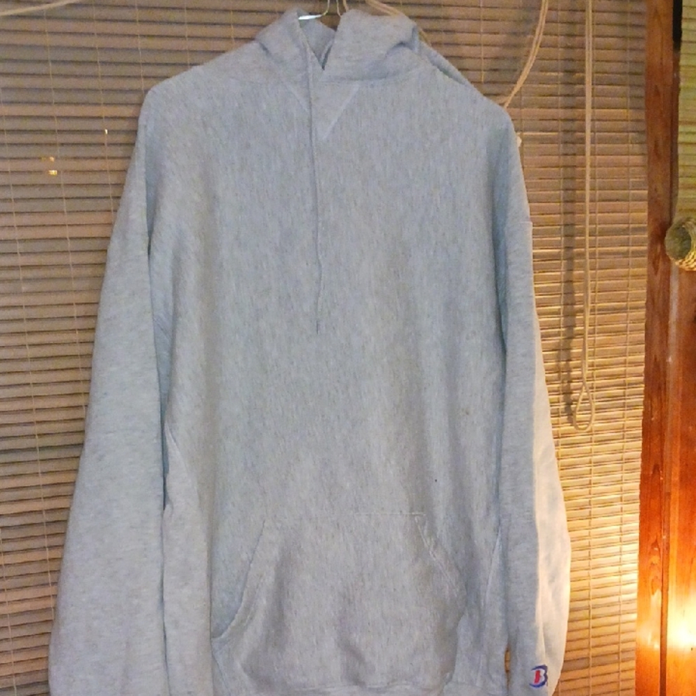 Champion Light Gray Hoodie Sweatshirt